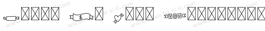 Hello My Love Ornaments字体转换